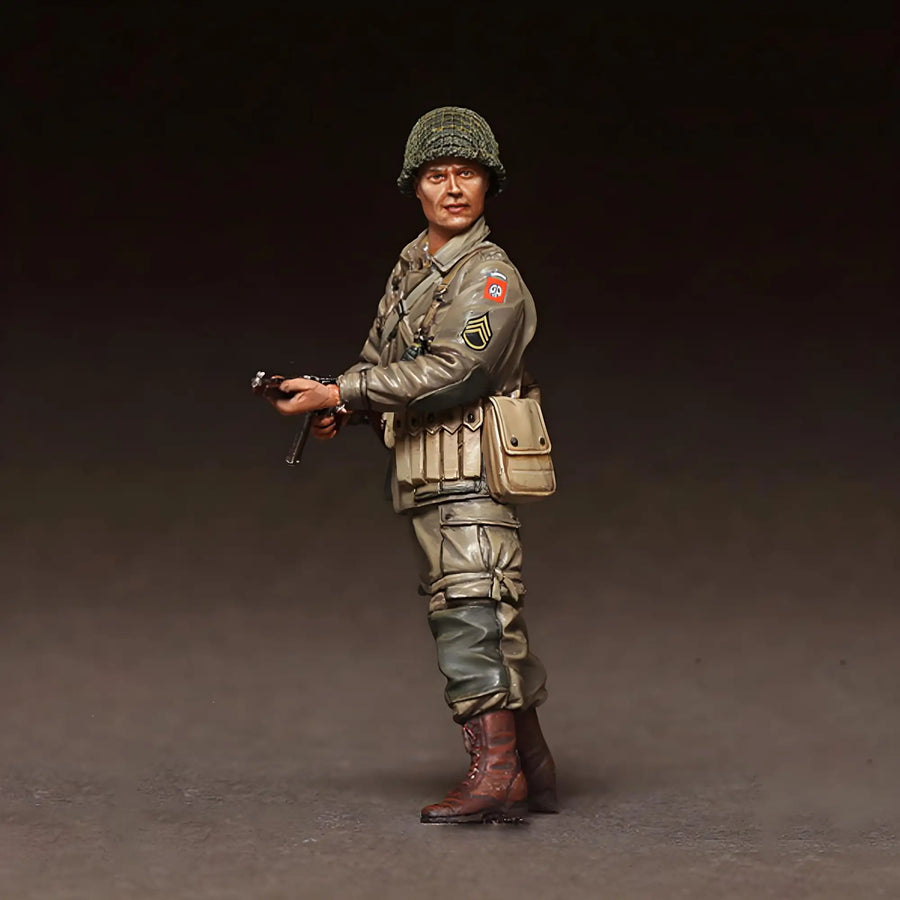 WWII US Infantry Soldiers 1/35 Resin Figure Set - 1/35 resin model view 4