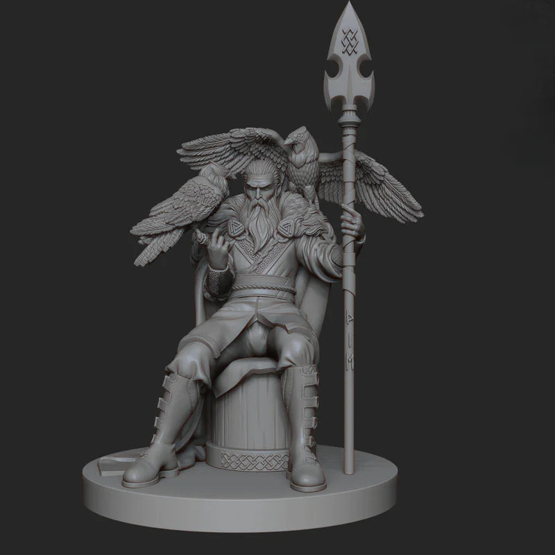 Odin All-Father Winged Norse God 1/24 Resin Figure Kit - 1/24 resin model view 2