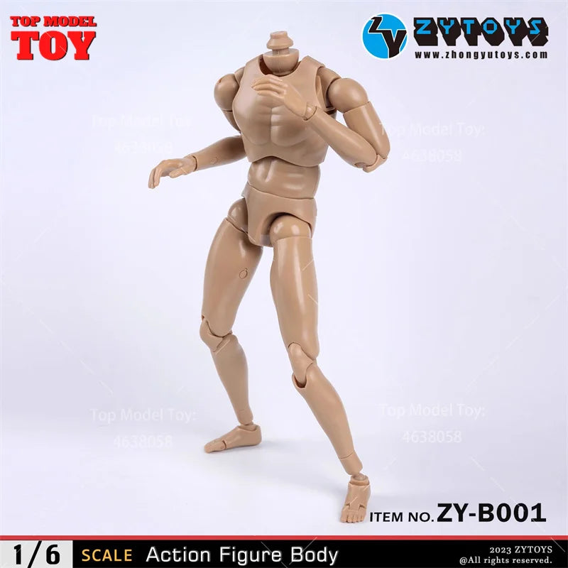 1/6 Scale Generic Male Action Figure Body Resin Kit - Wide Shoulder ZY-B002 - 1/6 resin model view 5