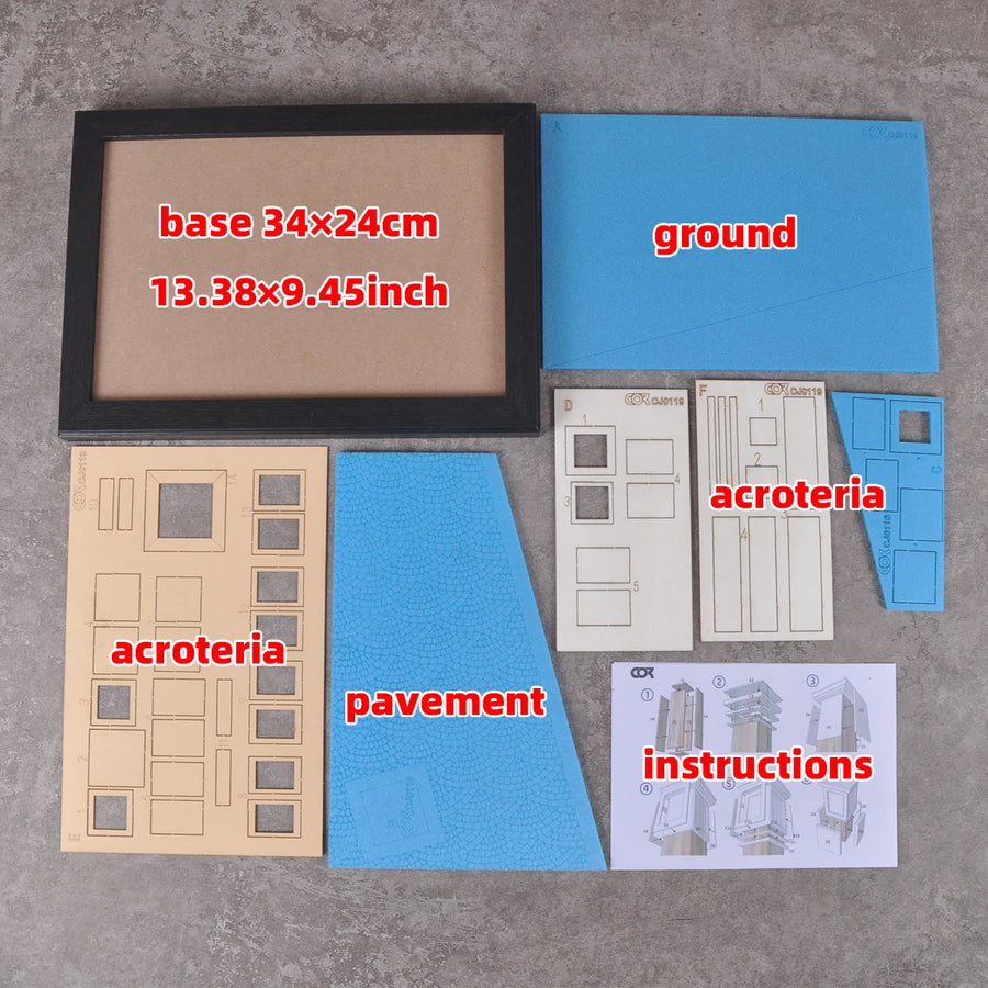 Damaged Urban Highway Road Scene 1/35 Resin Diorama Kit - 1/35 resin model view 6