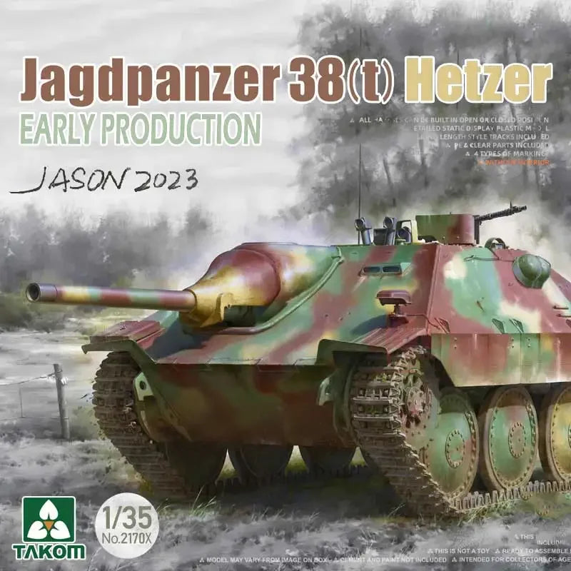 WWII German Jagdpanzer 38(t) Hetzer Tank 1/35 Resin Model Kit - 1/35 resin model view 2