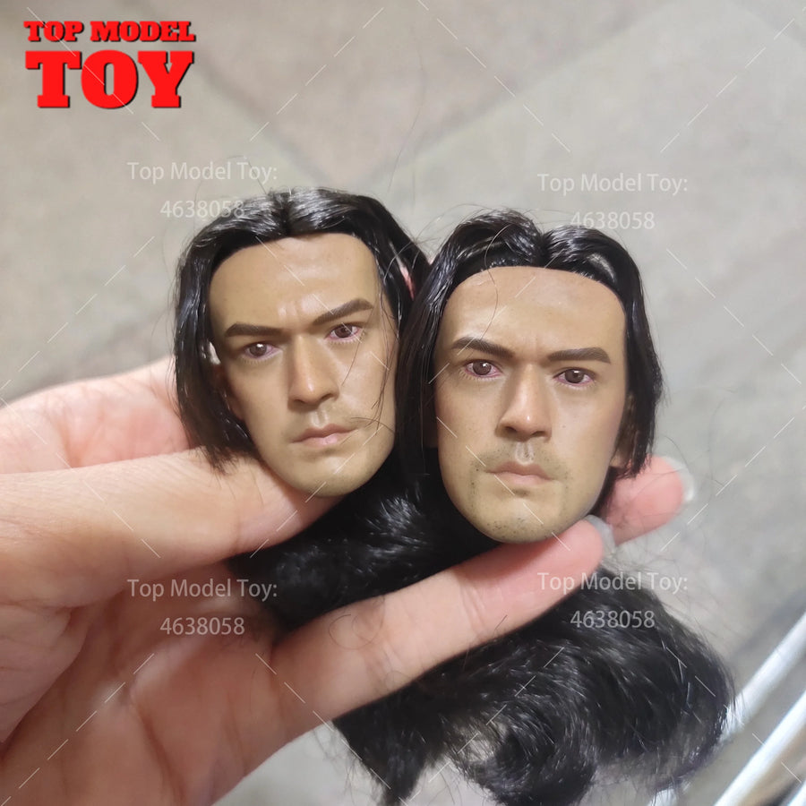 Takeshi Kaneshiro Long Hair 1/6 Resin Character Head Bust Figure - 1/6 resin model view 2