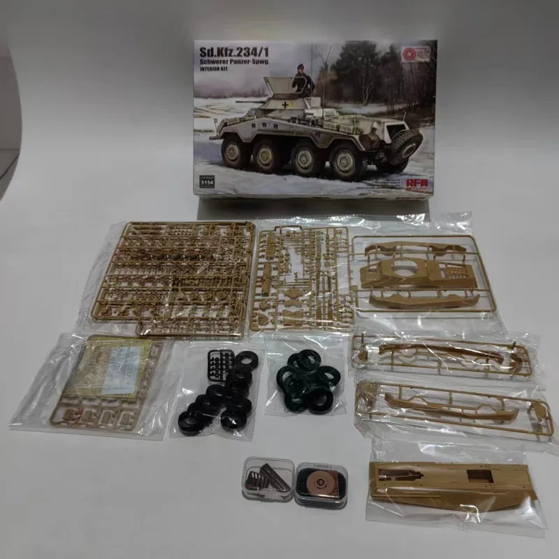 WWII German Sd.Kfz.234/1 Armored Car 1/35 Resin Model Kit - 1/35 resin model view 2