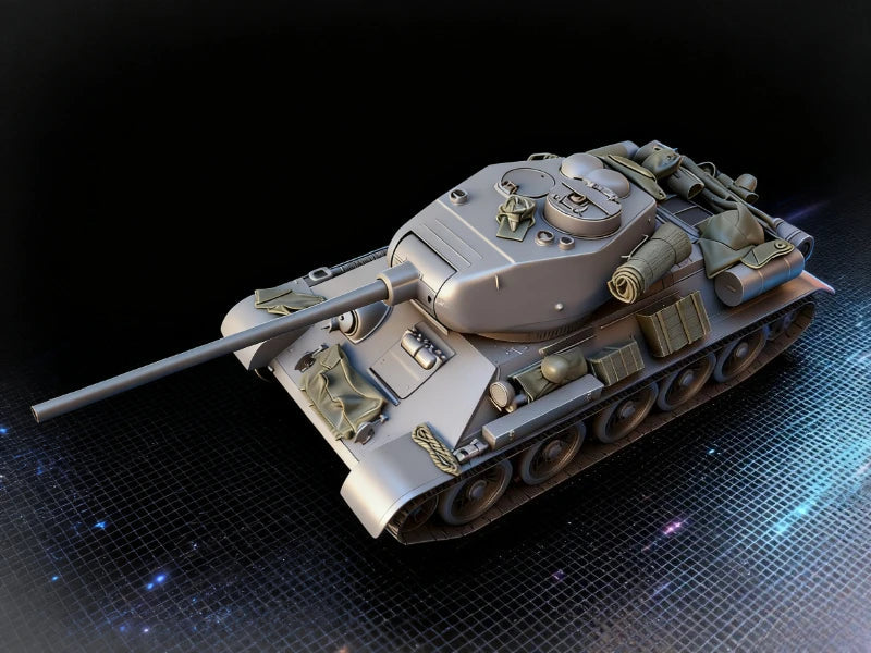WWII Soviet T-34/85 Medium Tank 1/35 Resin Vehicle Kit - unpainted resin model kit