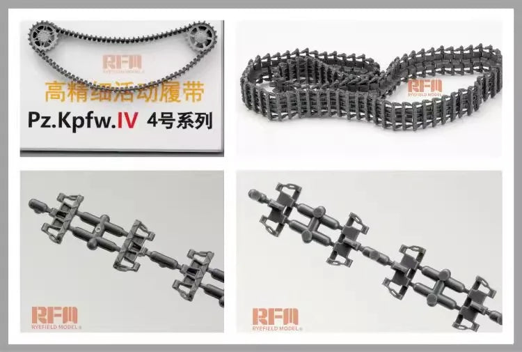 WWII German Panzer III/IV Workable Track Links 1/35 Resin Model Kit - 1/35 resin model view 4
