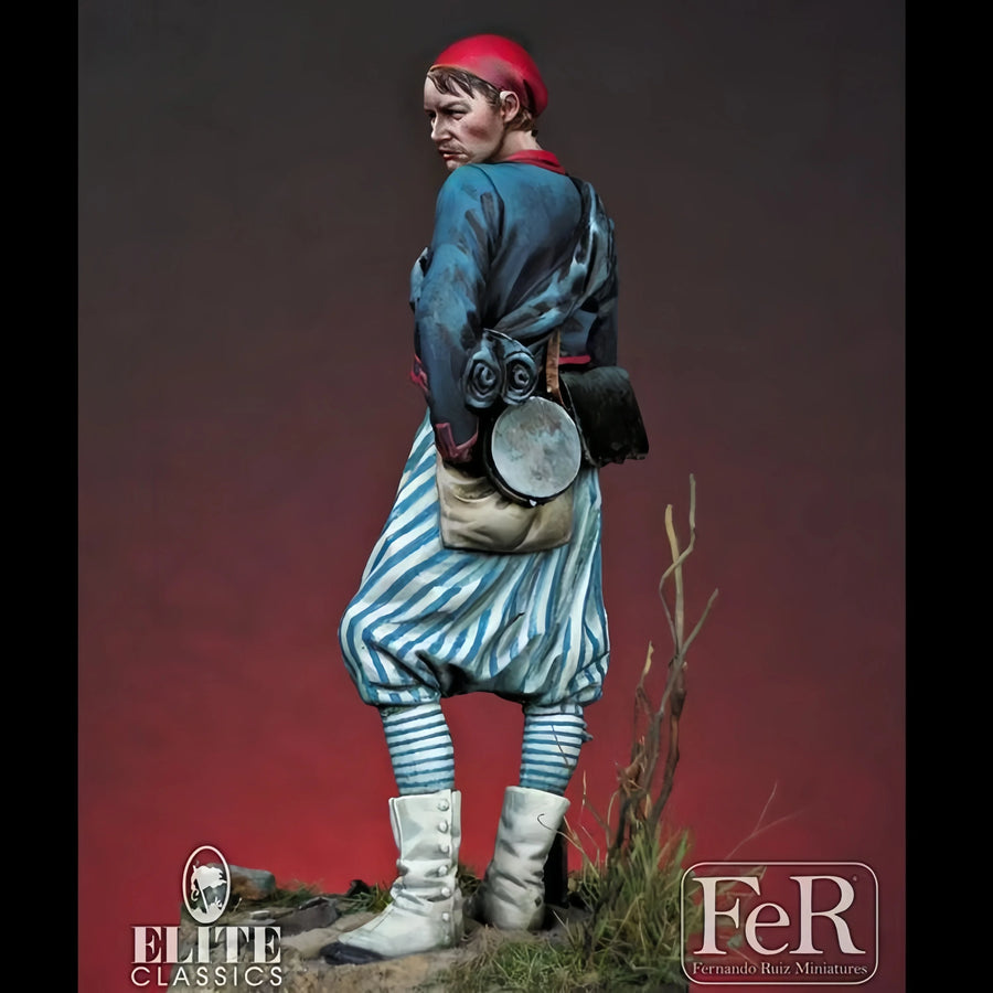 French Colonial Louisiana Soldier 75mm Resin Figure Kit - 75mm resin model view 3