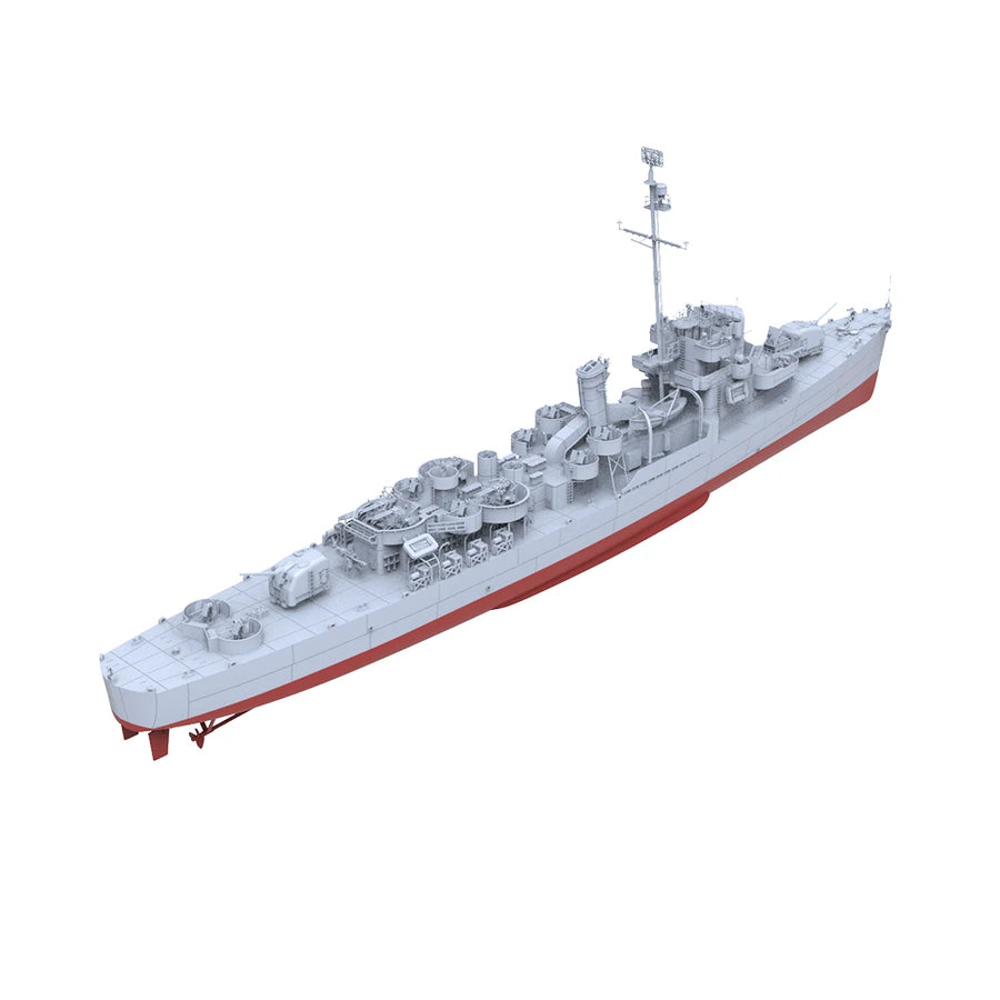 USS Buckley Class Frigate DE-217 1/144 Resin Model Kit - 1/144 resin model view 2