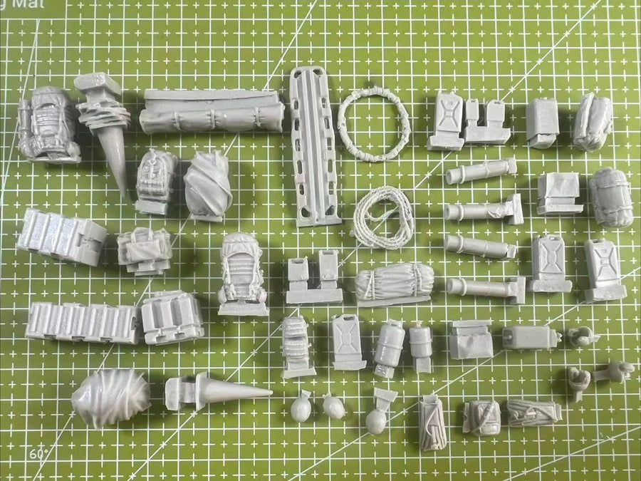 1/35 Scale Military Vehicle Diorama Uncolored Resin Model Kit - 1/35 resin model view 2