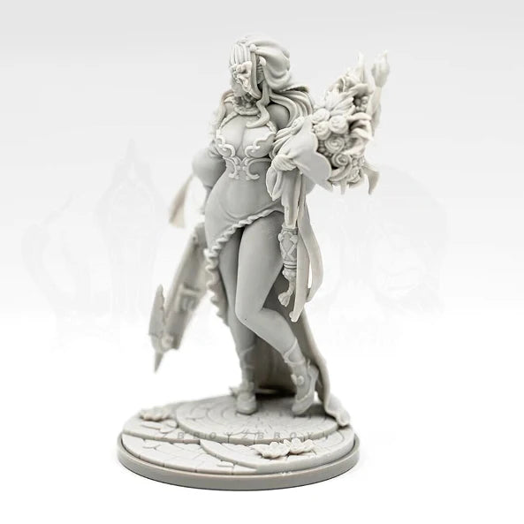 Fantasy Archer Warrior Woman 38mm Resin Figure Kit - 38mm resin model view 3
