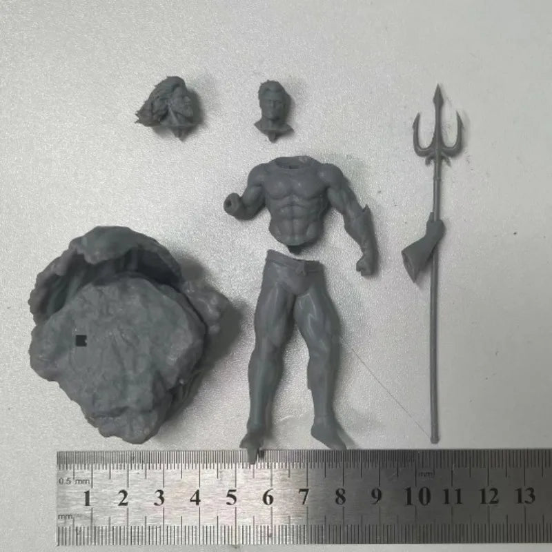 Poseidon Sea God with Trident 1/24 Resin Figure Kit - 1/24 resin model view 3