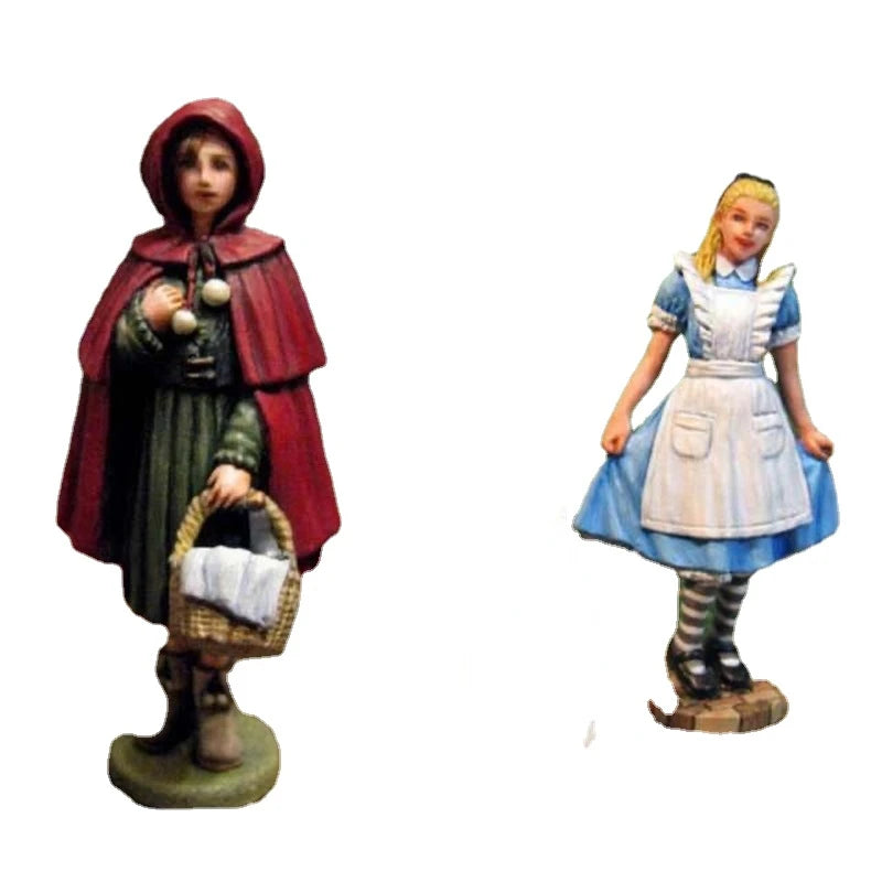 Little Red Riding Hood & Alice 1/35 Resin Figure Pair Set - 1/35 resin model view 2
