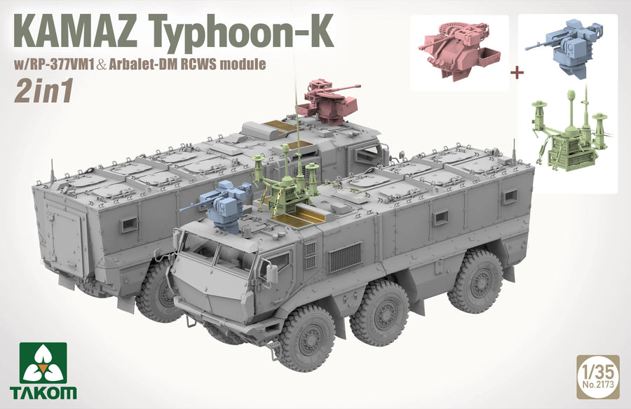 KAMAZ Typhoon-K 6x6 Armored Vehicle 1/35 Resin Model Kit - 1/35 resin model view 2