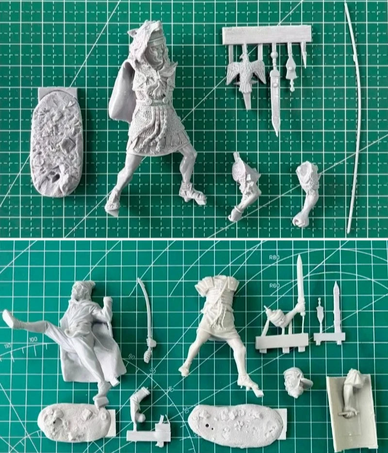 Ancient Roman Legionary with Weapons 75mm Resin Figure Kit - 75mm resin model view 3