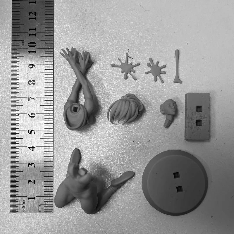 Fantasy Fitness Girl Handstand 1/24 Resin Figure Kit - 1/24 resin model view 2
