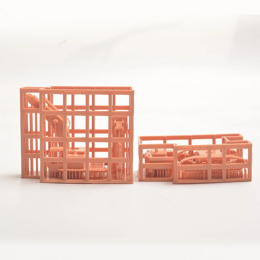 Crawler Excavator Track Model 1/87 Scale Resin Terrain Kit - 1/87 resin model view 4