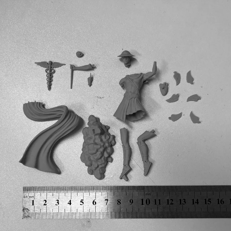 Hermes God of Commerce & Wisdom 1/24 Scale Resin Figure Kit - 1/24 resin model view 3