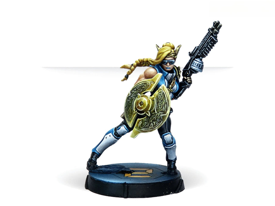 Sci-Fi Cyberpunk Characters Set with Futuristic Weapons 40mm Resin Figure Kit - resin model view 4