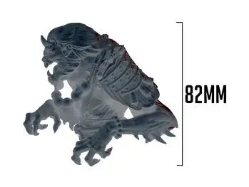 Meiyo Demon Warrior with Armor 82mm Resin Bust Figure - 82mm resin model view 6