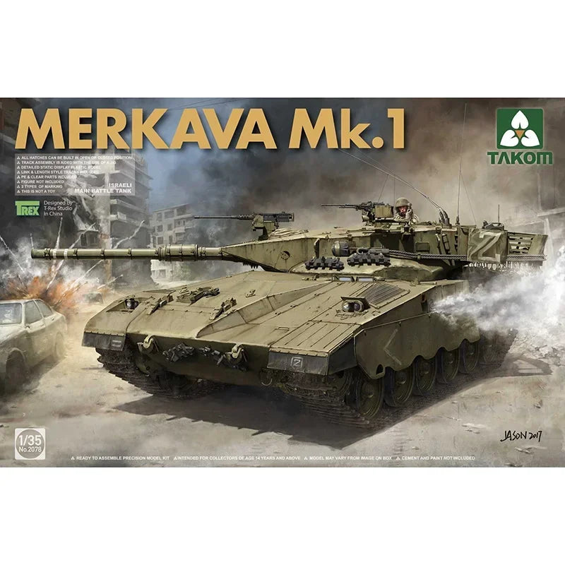 Merkava Mk.1/Mk.2D Main Battle Tank 1/35 Resin Model Kit - 1/35 resin model view 2