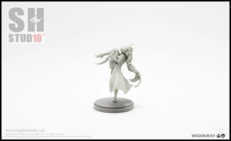 Fantasy Dragon Slayer Warrior with Greatsword 75mm Resin Figure Kit - resin model view 3