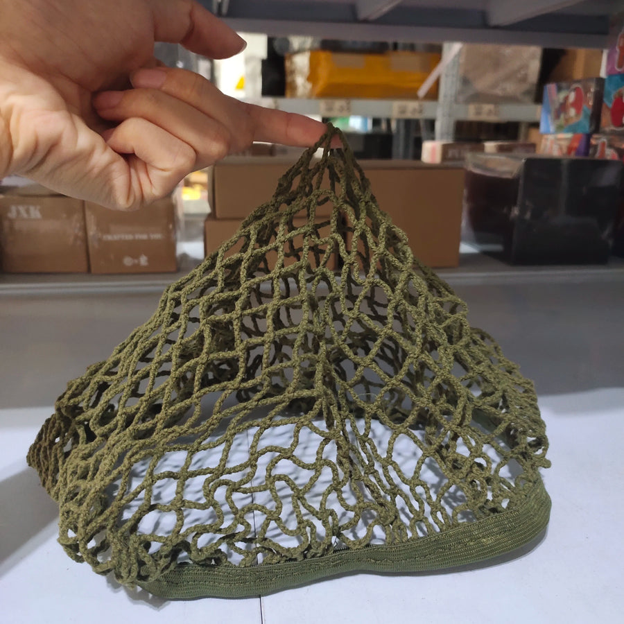 WWII US M1 Helmet Net Cotton Camouflage Cover Resin Miniature Accessory - resin model view 2