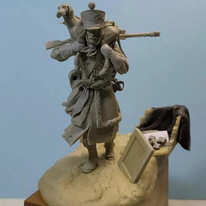 Napoleonic French Infantry Sergeant 1812 75mm Resin Figure Kit - 75mm resin model view 4