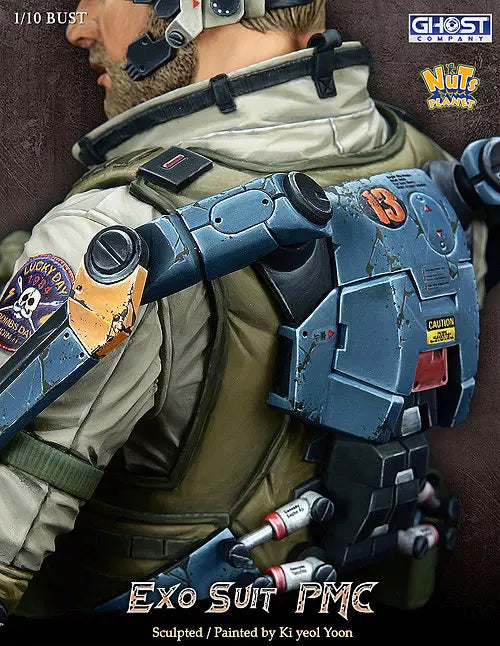 PMC Soldier EXO Suit PMC 1/10 Resin Bust Kit - 1/10 resin model view 5