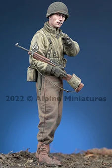 WWII US Army Infantry Soldier 2-Figure Set 1/35 Scale Resin Kit - 1/35 resin model view 4