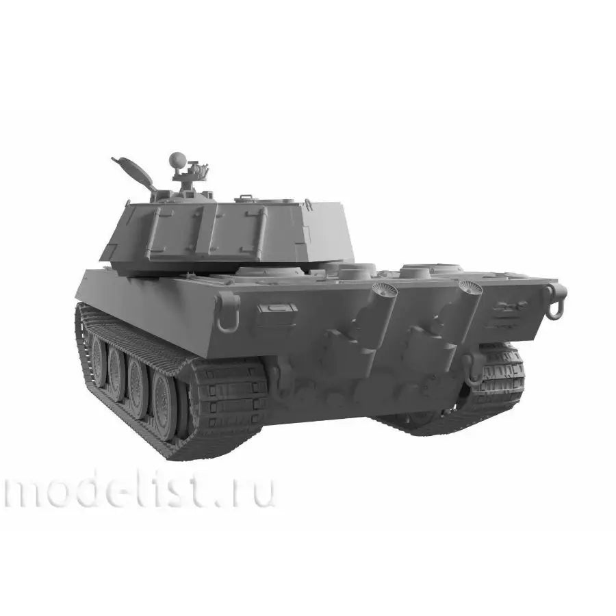 WWII German E-100 Type G Twin Gun Tank 1/35 Resin Model Kit - 1/35 resin model view 2
