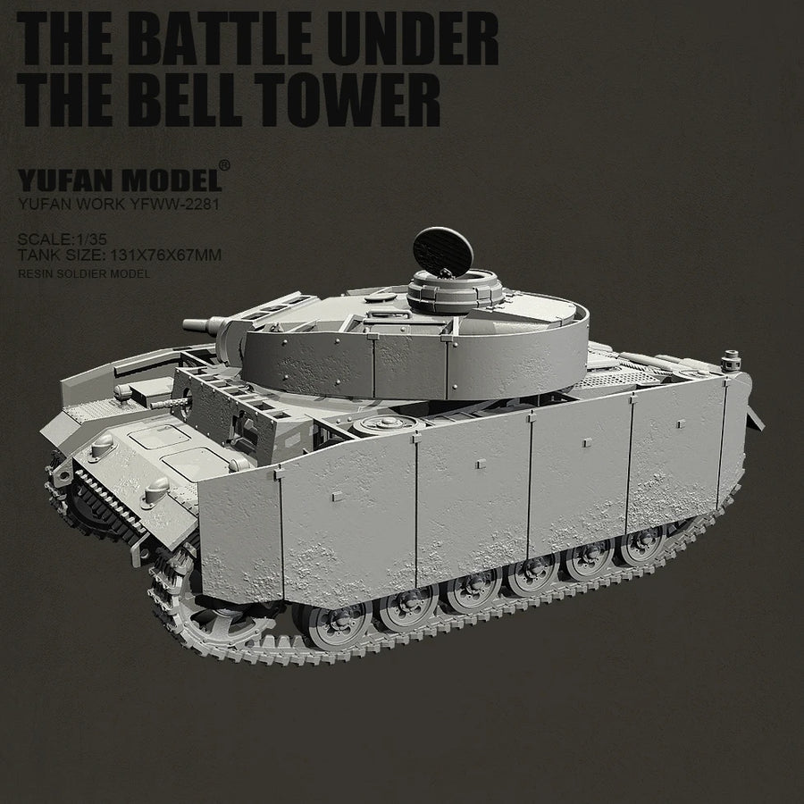 WWII German Panzer III Tank 1/35 Resin Vehicle Kit - resin model view 2