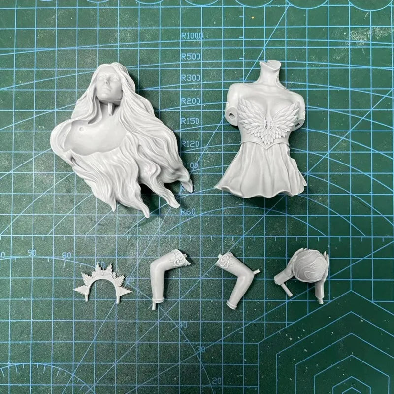Sister of Sun and Moon 1/10 Scale Resin Bust Figure - 1/10 resin model view 4