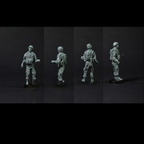 Modern US Army Combat Infantry Squad 4-Figure Set 1/35 Resin Kit