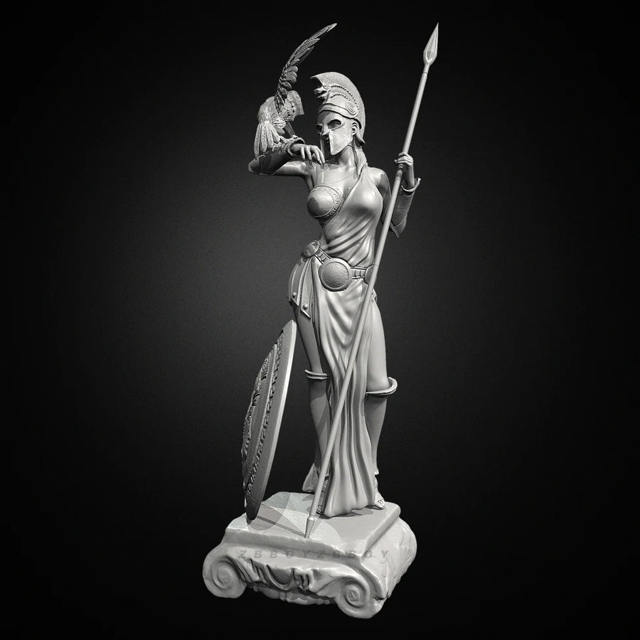 Warrior Goddess with Eagle and Spear - 38mm Resin Figure Kit - 38mm resin model view 2