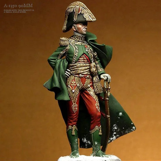 Napoleonic French Officer 90mm Resin Figure Kit - 90mm resin model view 2