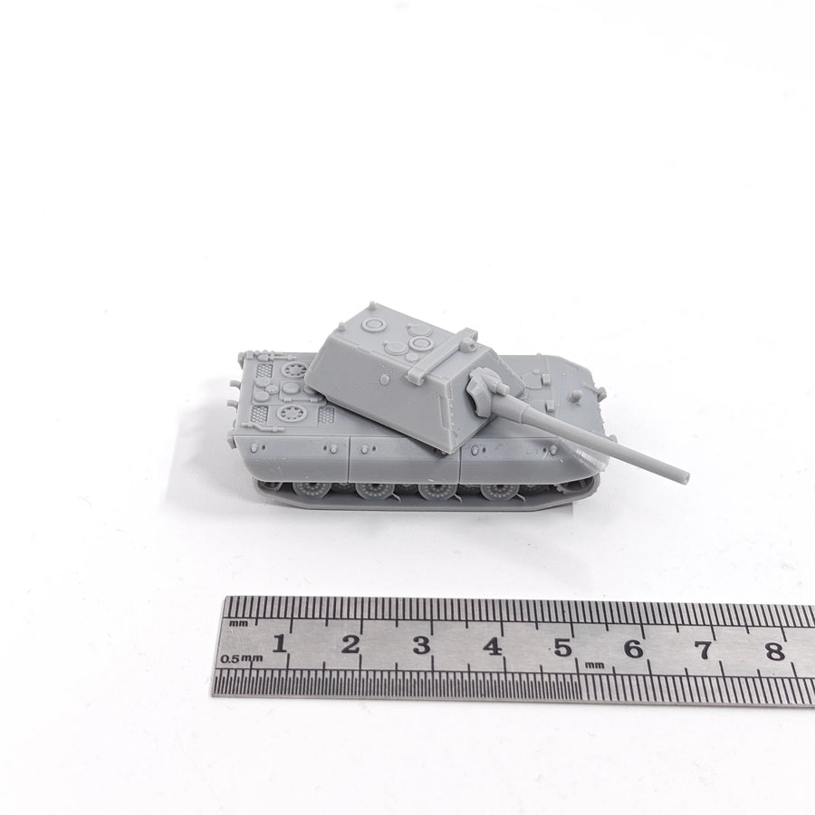WWII German E-100 Heavy Tank 1/144 Scale Resin Model Kit - 1/144 resin model view 3
