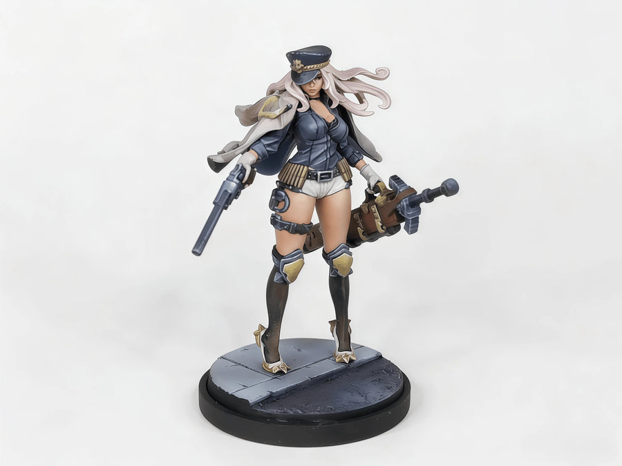 Detective Knight with Revolver 50mm Resin Figure Kit - 50mm resin model view 2