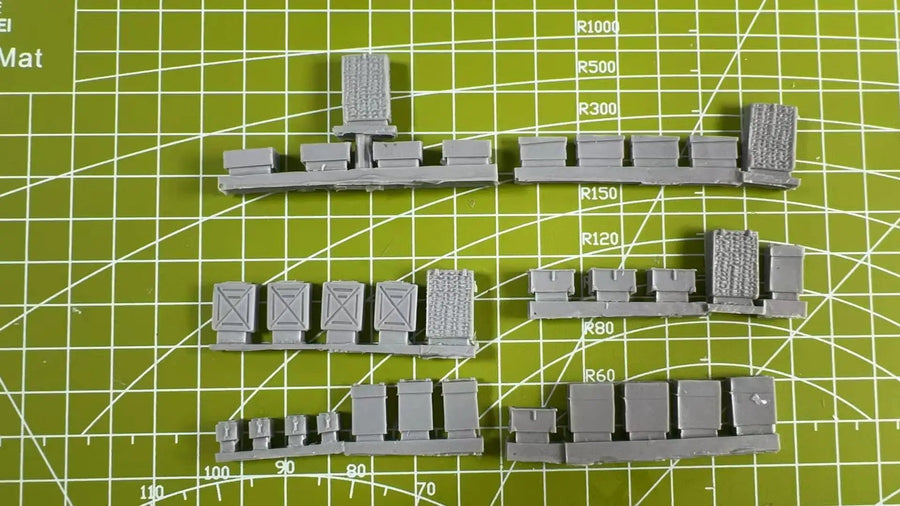 Modern Urban Ruins Modular Fortification Walls 1/35 Resin Terrain Kit - unpainted resin model kit