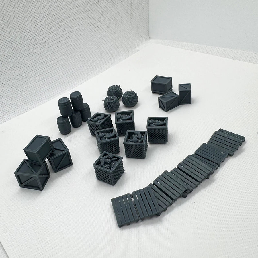 Z Market Items Railway Station 1/220 Resin Diorama Kit - 1/220 resin model view 4