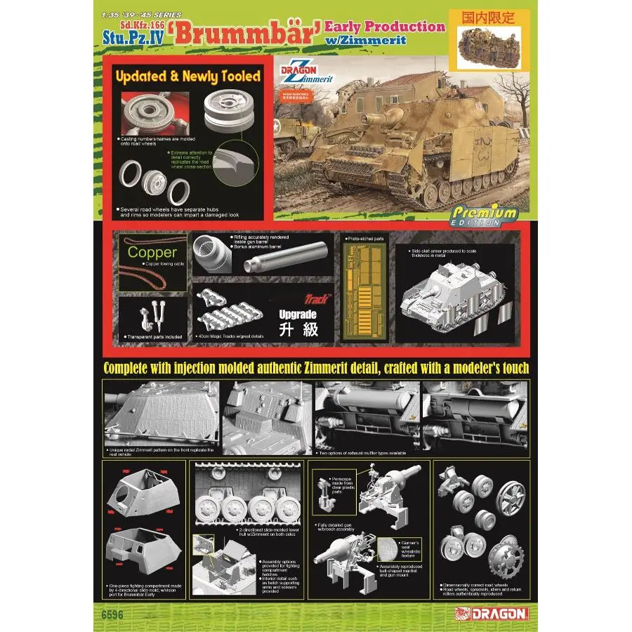 German Sd.Kfz.166 Stug IV Assault Tank 1/35 Resin Model Kit - 1/35 resin model view 3