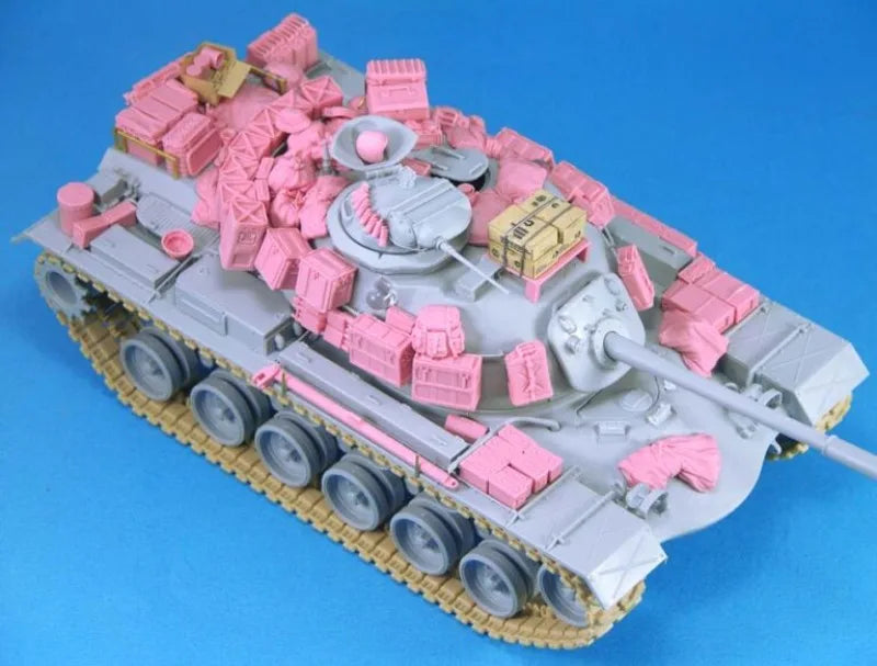 Vietnam War US Army M48A3 Tank Stowage 1/35 Resin Accessory Kit - 1/35 resin model view 4