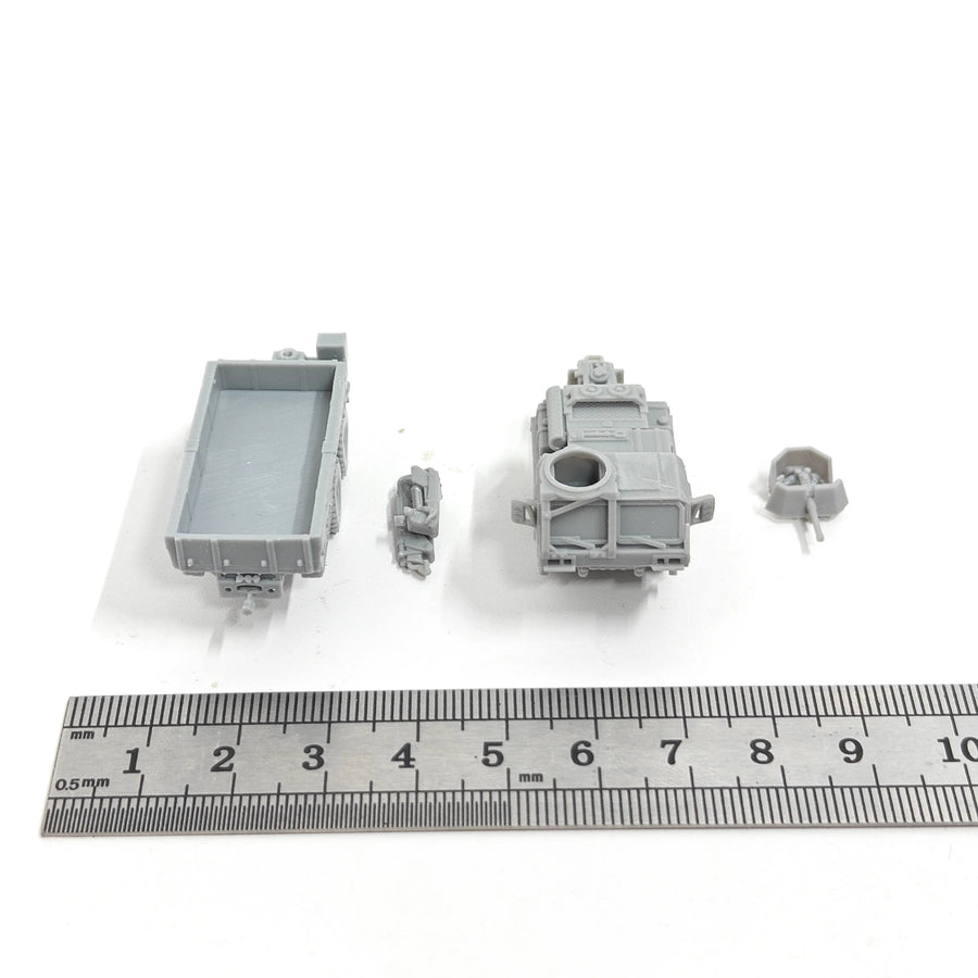 Modern US Army M977 HEMTT 8x8 Cargo Truck 1/144 Resin Model Kit - 1/144 resin model view 4