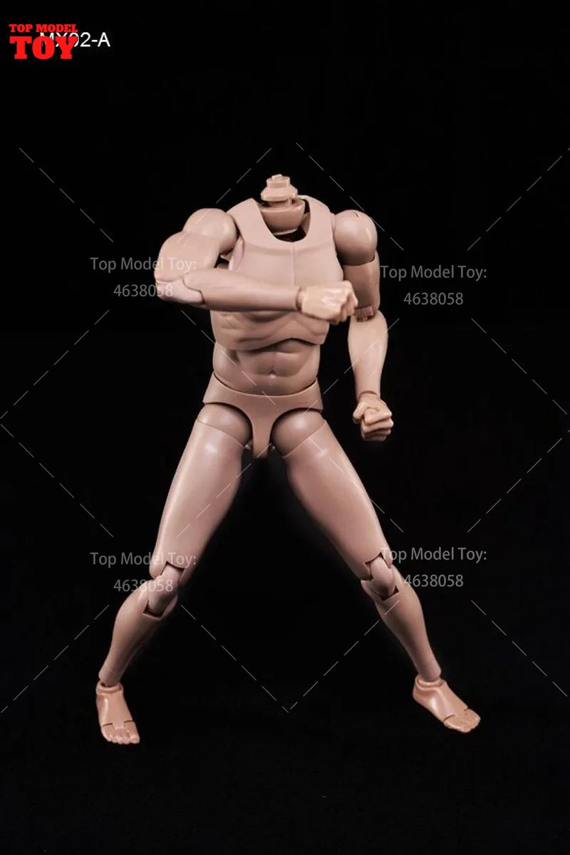 1/6 Scale Male Action Figure Body Kit with Interchangeable Parts - resin model view 2