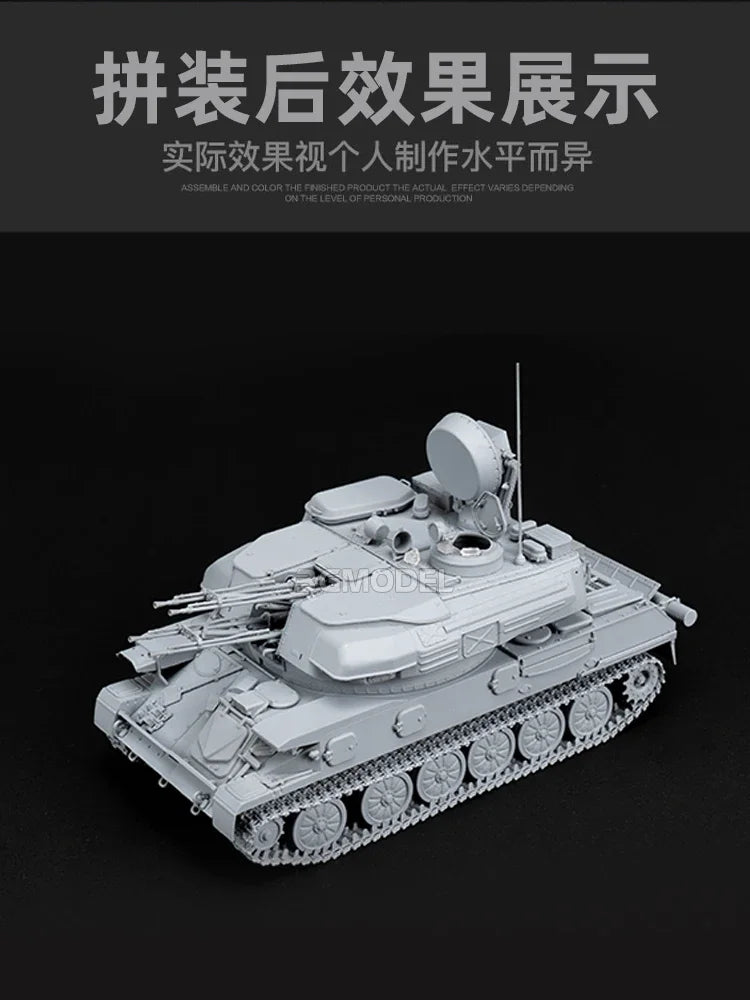 Soviet ZSU-23-4 M/M3 Self-Propelled Anti-Aircraft Gun 1/35 Resin Kit - 1/35 resin model view 2