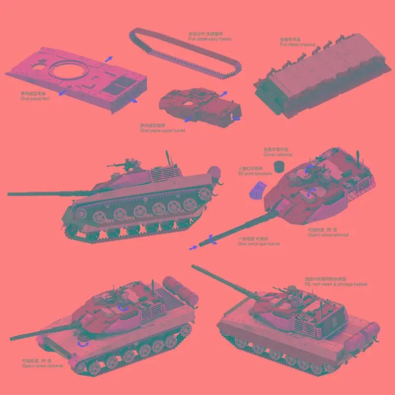 PLA ZTQ15 Light Tank Armored Version 1/72 Resin Model Kit - 1/72 resin model view 3