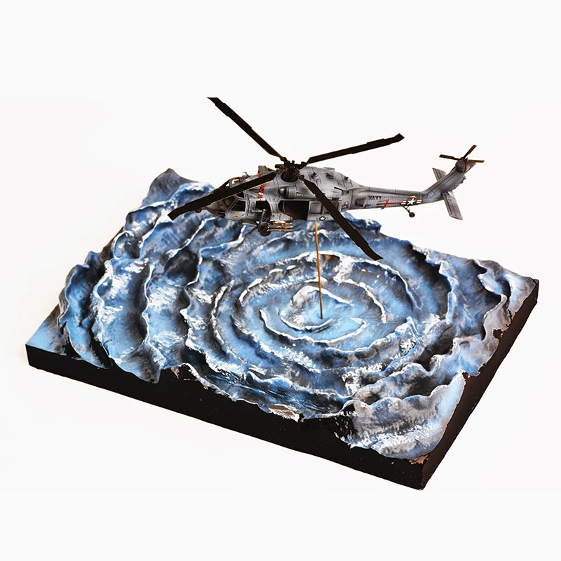 Water Feature Terrace Diorama Base 1/144 Scale Resin Kit - 1/144 resin model view 5
