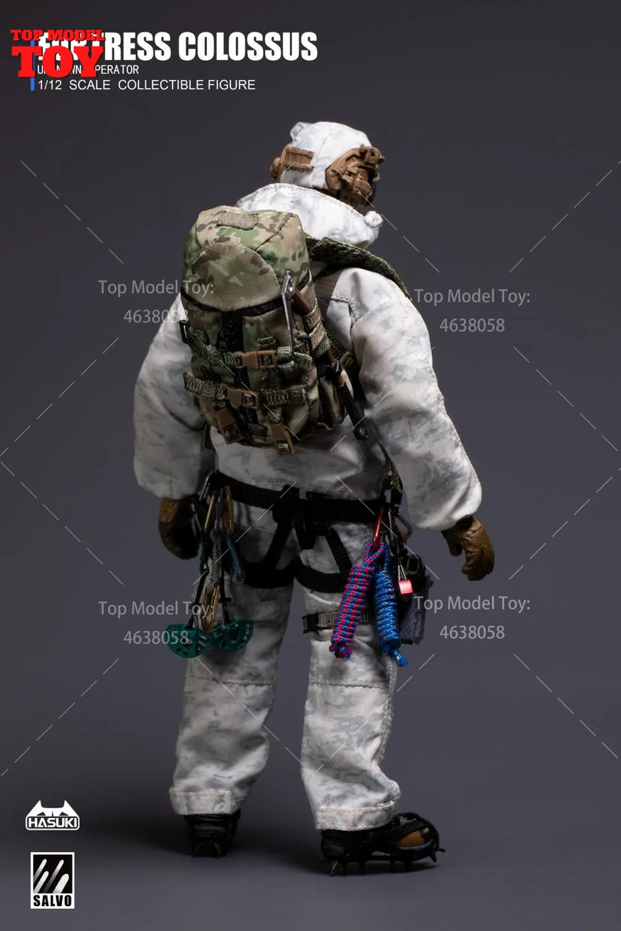 Modern US Special Forces Sniper Winter Camouflage 1/12 Resin Figure Kit - resin model view 4