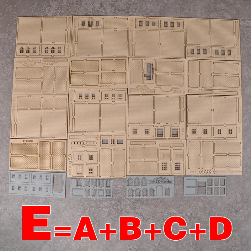 European Brick Townhouse Shop Building 1/72 Resin Terrain Kit - 1/72 resin model view 8