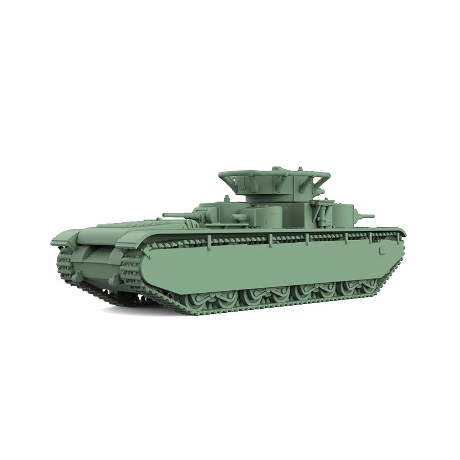 Soviet T-35 Heavy Tank 1/144 Scale Resin Model Kit - 1/144 resin model view 2