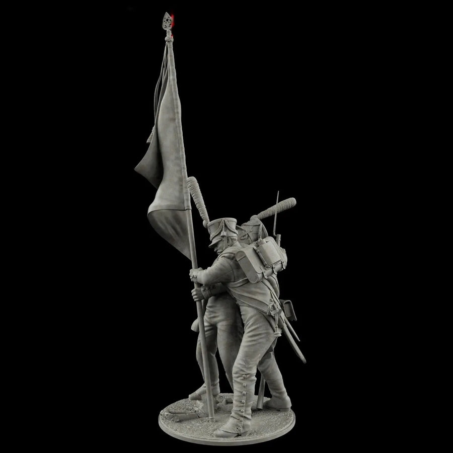 Napoleonic Russian Soldier Borodino 1812 75mm Resin Figure Set - 75mm resin model view 3