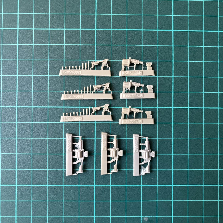 Modern Sci-Fi Drum-Fed Grenade Launcher with Optics 1/35 Resin Accessory Kit - resin model view 2